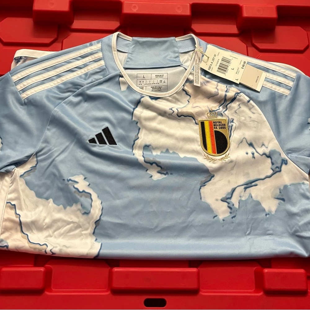 Adidas Belgium National Soccer Team 2023 Women’s Away Jersey Size Large